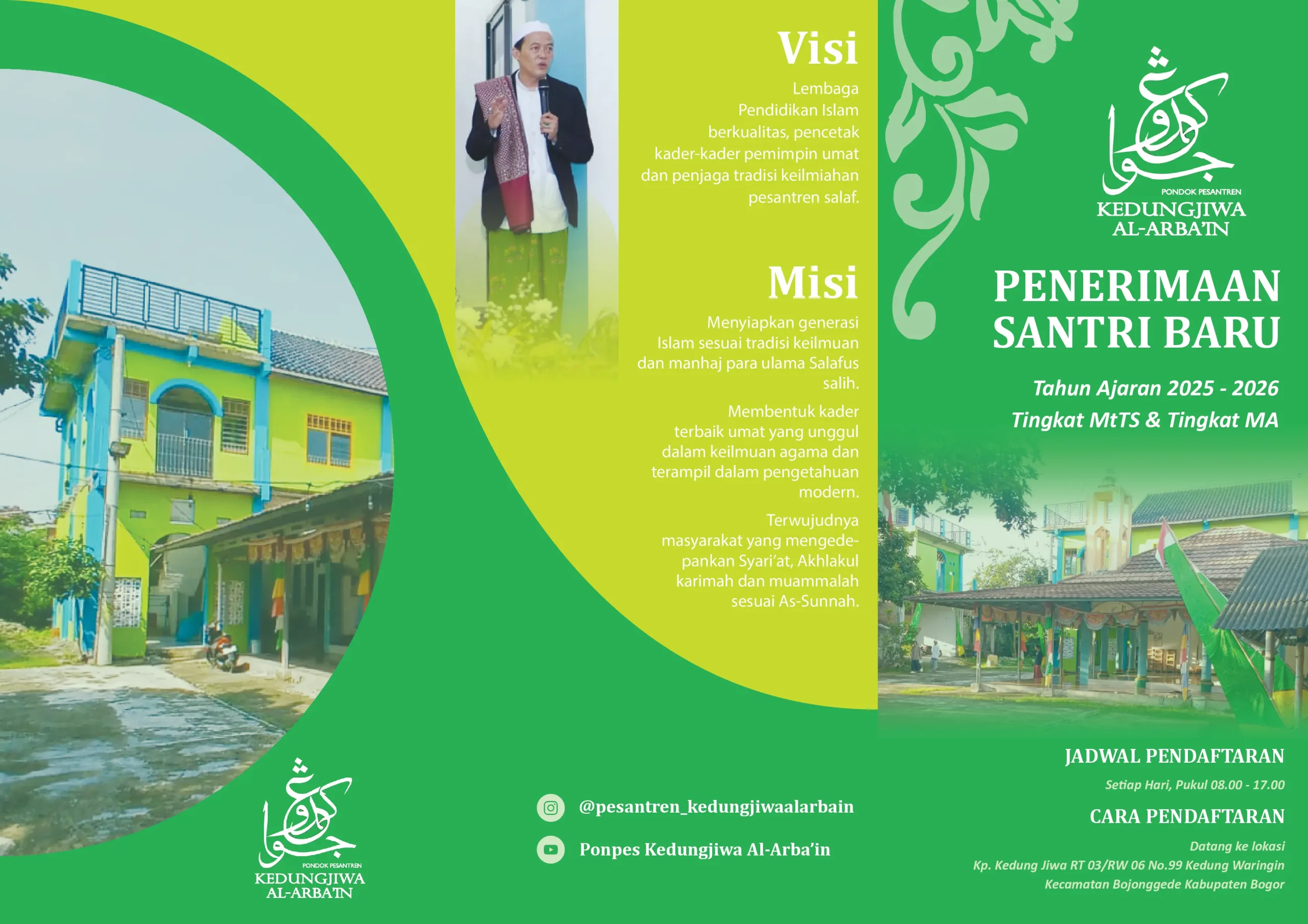 Penerimaan santri baru Pondok Pesantren Kedung Jiwa Al-Arbain tahun ajaran 2025/2026